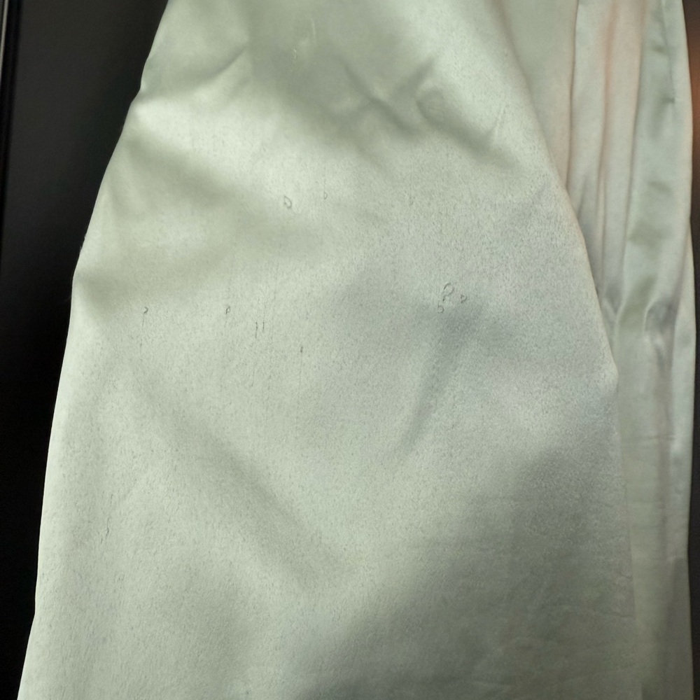 BHLDN Green Ruched Backless Gown - Picture 6 of 7